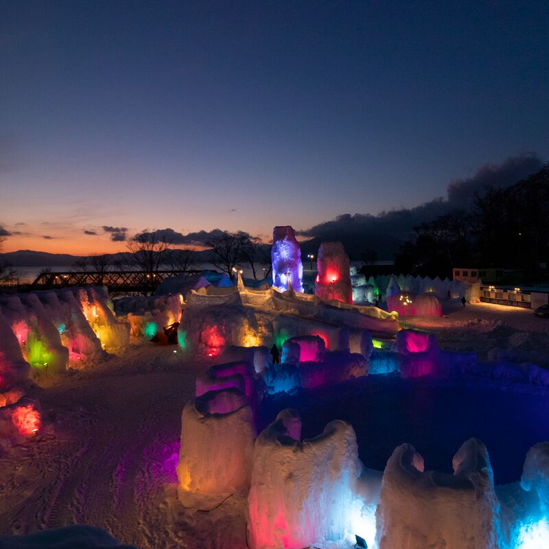 幻想的な氷の祭典～2022 千歳・支笏湖 氷濤まつり