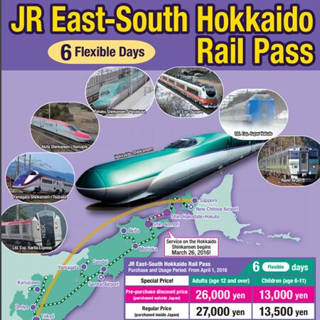 JR Rail Pass - Visit Honshu and Hokkaido by Train