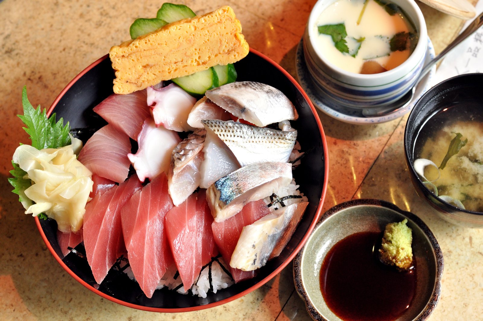 kaisen don fresh sushi sashimi in otaru